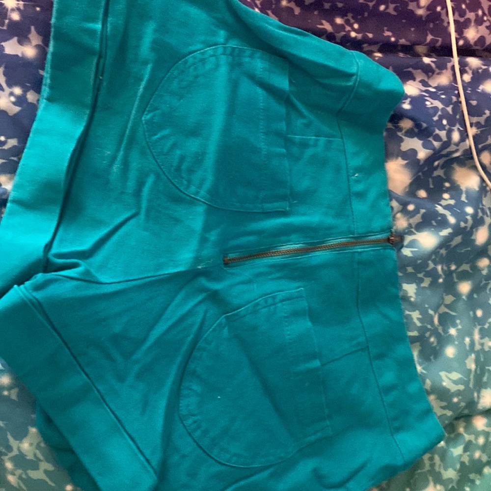 Turquoise shorts